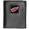 Wallets & Checkbook Covers NHL - Detroit Red Wings Deluxe Leather Tri-fold Wallet Packaged in Gift Box JM Sports-7