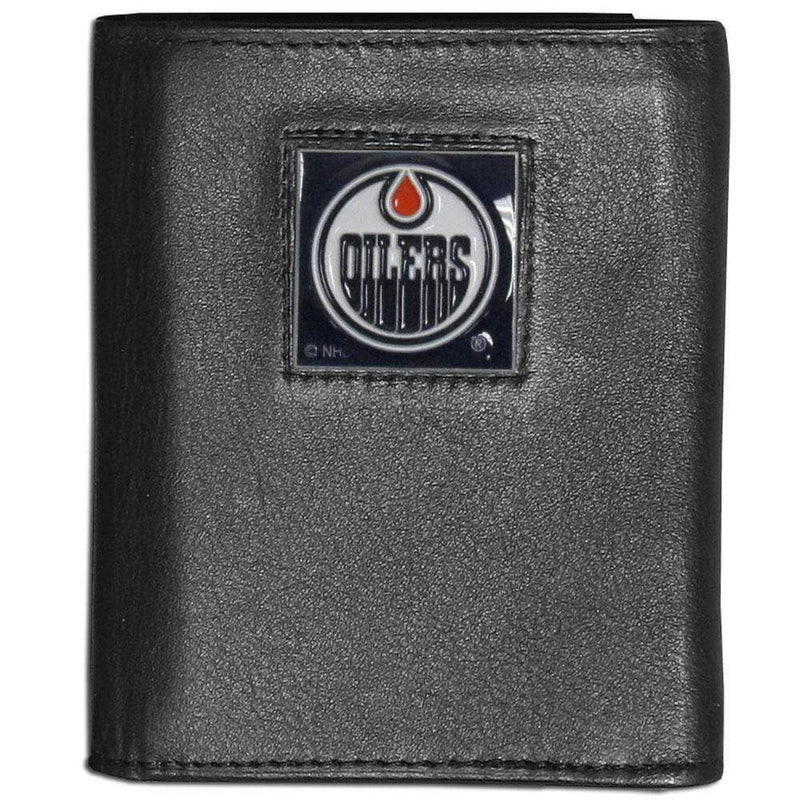 Wallets & Checkbook Covers NHL - Edmonton Oilers Leather Tri-fold Wallet JM Sports-7