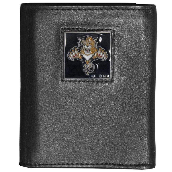 Wallets & Checkbook Covers NHL - Florida Panthers Deluxe Leather Tri-fold Wallet Packaged in Gift Box JM Sports-7