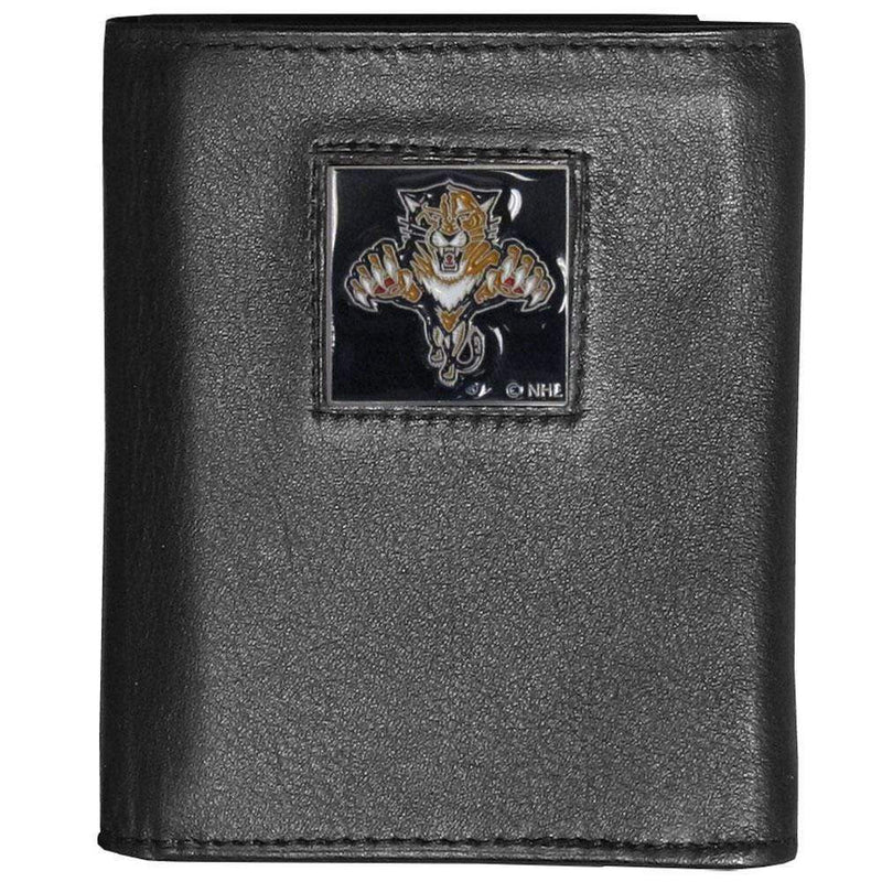 Wallets & Checkbook Covers NHL - Florida Panthers Deluxe Leather Tri-fold Wallet Packaged in Gift Box JM Sports-7