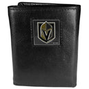 Wallets & Checkbook Covers NHL - Las Vegas Golden Knights Deluxe Leather Tri-fold Wallet Packaged in Gift Box JM Sports-7