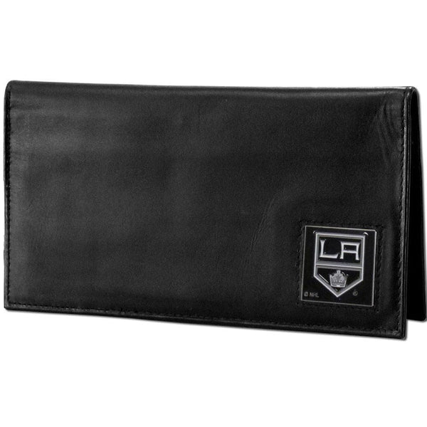 Wallets & Checkbook Covers NHL - Los Angeles Kings Deluxe Leather Checkbook Cover JM Sports-7