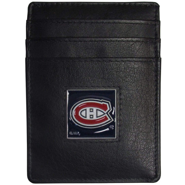 Wallets & Checkbook Covers NHL - Montreal Canadiens Leather Money Clip/Cardholder JM Sports-7