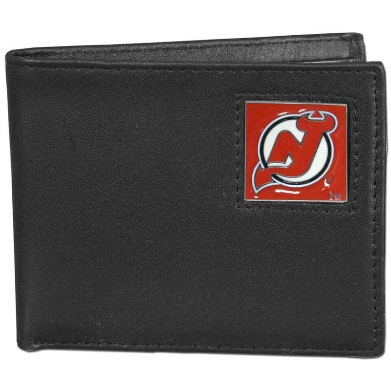 Wallets & Checkbook Covers NHL - New Jersey Devils Leather Bi-fold Wallet Packaged in Gift Box JM Sports-7
