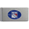 Wallets & Checkbook Covers NHL - New York Rangers Brushed Metal Money Clip JM Sports-7