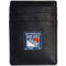 Wallets & Checkbook Covers NHL - New York Rangers Leather Money Clip/Cardholder Packaged in Gift Box JM Sports-7