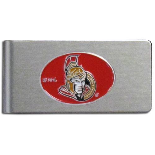 Wallets & Checkbook Covers NHL - Ottawa Senators Brushed Metal Money Clip JM Sports-7