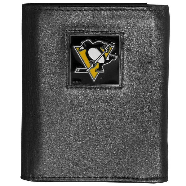 Wallets & Checkbook Covers NHL - Pittsburgh Penguins Leather Tri-fold Wallet JM Sports-7