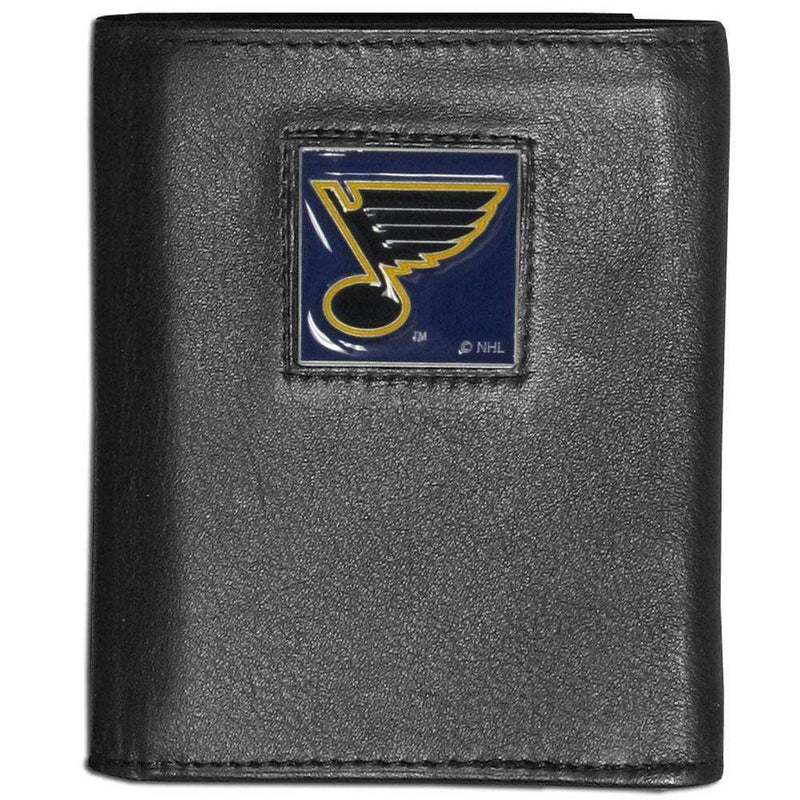 Wallets & Checkbook Covers NHL - St. Louis Blues Deluxe Leather Tri-fold Wallet JM Sports-7