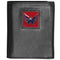Wallets & Checkbook Covers NHL - Washington Capitals Deluxe Leather Tri-fold Wallet Packaged in Gift Box JM Sports-7