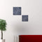 Walls Bedroom Wall Decor - 1" x 13" x 13" Gray Lined, Square - Wall Decor HomeRoots