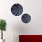 Walls Bedroom Wall Decor - 1" x 16" x 16" Sandstone, Fine Polished, Round, Stardust Ribbed Finish - Wall Decor HomeRoots