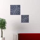 Walls Bedroom Wall Decor - 1" x 17" x 17" Gray, Lined Square - Wall Decor HomeRoots