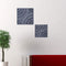 Walls Bedroom Wall Decor - 1" x 17" x 17" Gray, Lined Square - Wall Decor HomeRoots
