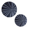 Walls Bedroom Wall Decor - 1" x 19" x 19" Sandstone, Fine Polished, Round with Stardust Ribbed Finish - Wall Decor HomeRoots