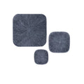 Walls Bedroom Wall Decor - 1" x 20" x 20" Sandstone, Ribbed Concave, Square - Wall Decor HomeRoots