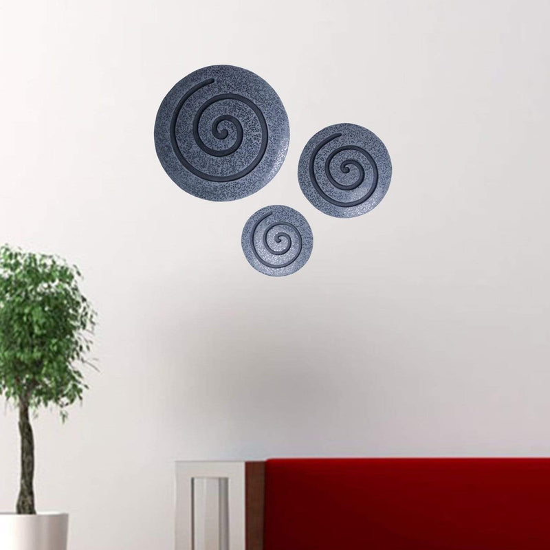 Walls Bedroom Wall Decor - 1" x 28" x 28" Sandstone, Fine Polished, Round with Glass Pieces - Wall Decor HomeRoots
