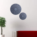 Walls Bedroom Wall Decor - 1" x 28" x 28" Sandstone, Round, Stardust Pebble Finish - Wall Decor HomeRoots