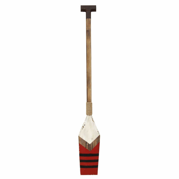 Walls Bedroom Wall Decor - 6" X 1.75" X 42" Red Nautical Oar Wall Decor HomeRoots