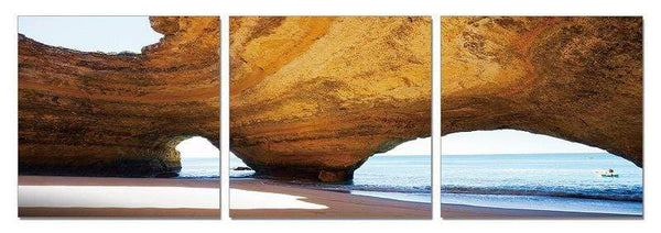 Walls Canvas Wall Art - 24" Multicolor Canvas 3 Horizontal Panels Photo HomeRoots