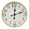 Walls Decorative Wall Clocks - 14" X 2" X 14" Maple Wood Mdf Glass Wall Clock HomeRoots