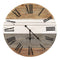 Walls Decorative Wall Clocks - 21" X 2.17" X 21" Multi Metal Mdf Wood Veneer Clock Part Wall Clock HomeRoots