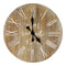 Walls Decorative Wall Clocks - 23" X 1" X 23" Natural Mdf With Wood Veneer Wall Clock HomeRoots