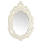 Walls Decorative Wall Mirrors - 15.25" X 0.5" X 23.25" White Baroque Mirror HomeRoots