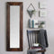 Walls Decorative Wall Mirrors - 15.94" X 1.26" X 48.03" Dark Natural Wood Long-Length Design Mirror HomeRoots