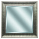 Walls Decorative Wall Mirrors - 16" X 16" Gunmetal Gray Frame Beveled Mirror HomeRoots