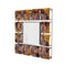 Walls Decorative Wall Mirrors - 17'.5" X 17'.5" X 1'.75" Gold Metal, Glass Hanging Wall Mirror HomeRoots