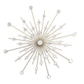 Walls Decorative Wall Mirrors - 24" X 0.5" X 24" Gold Sparkle Mirror Burst Wall Decor HomeRoots