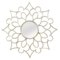 Walls Decorative Wall Mirrors - 24" X 1.75" X 24" Silver Solid Metal Wall Mirror HomeRoots