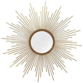 Walls Decorative Wall Mirrors - 26" X 1.25" X 26" Gold Simple Yet Striking Wall Mirror HomeRoots