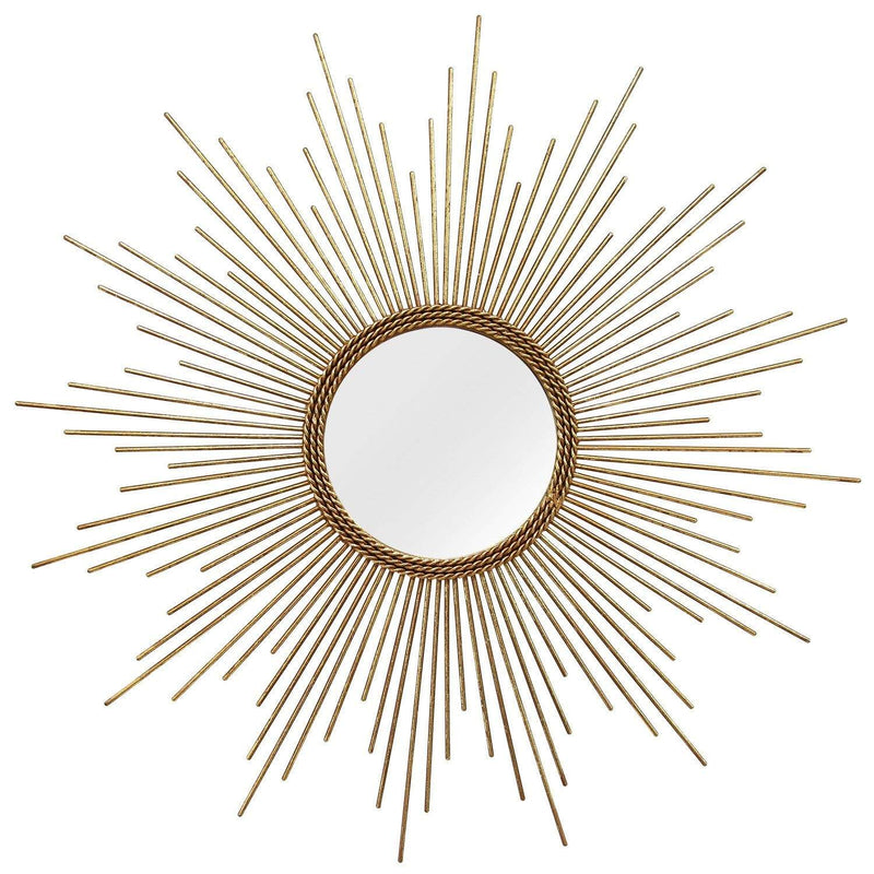 Walls Decorative Wall Mirrors - 26" X 1.25" X 26" Gold Simple Yet Striking Wall Mirror HomeRoots
