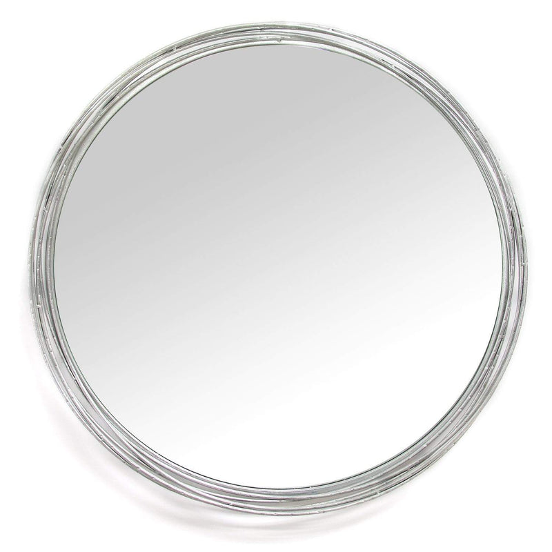 Walls Decorative Wall Mirrors - 29.25" X 2.5" X 29.25" Silver Statement Wall Mirror HomeRoots