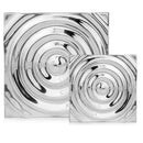 Walls Dining Room Wall Decor - 1.5" x 12" x 12" Buffed/Small Rippled Wall Tile HomeRoots