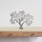 Walls Dining Room Wall Decor - 1" x 27.5" x 22" Rough Silver - Tree Wall Sculpture HomeRoots