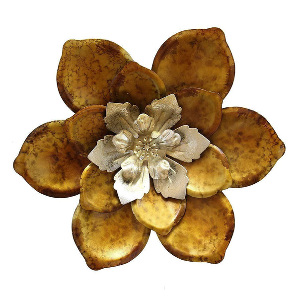 Walls Dining Room Wall Decor - 12.4" X 1.57" X 12.4" Multi-color Whimsical Flower Wall Decor HomeRoots