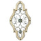 Walls Dining Room Wall Decor - 15.94" X 0.79" x 30.51" Teal on White Ornate Panel Wall Decor HomeRoots