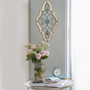 Walls Dining Room Wall Decor - 15.94" X 0.79" x 30.51" Teal on White Ornate Panel Wall Decor HomeRoots
