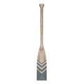 Walls Dining Room Wall Decor - 6" X 1.25" X 46.75" Gray Nautical Chevron Oar Wall Decor HomeRoots