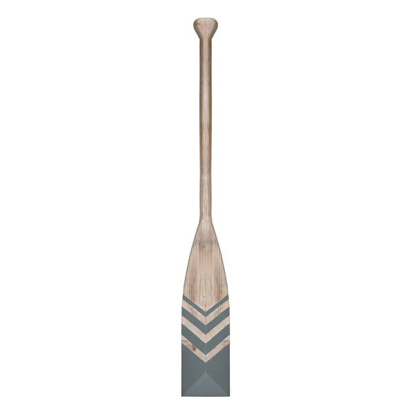 Walls Dining Room Wall Decor - 6" X 1.25" X 46.75" Gray Nautical Chevron Oar Wall Decor HomeRoots