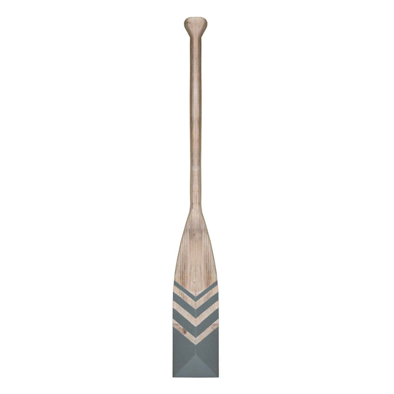 Walls Dining Room Wall Decor - 6" X 1.25" X 46.75" Gray Nautical Chevron Oar Wall Decor HomeRoots