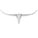 Walls Home Wall Decor - 2" x 38" x 10" Buffed, Long Horn - Wall Bust HomeRoots