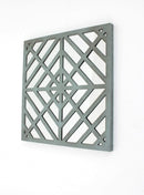 Walls Living Room Wall Decor - 1.25" x 23.25" x 23.25" Blue, Mirrored, Square, Wooden - Wall Decor HomeRoots