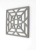 Walls Living Room Wall Decor - 1.25" x 23.25" x 23.25" Gray, Mirrored, Square, Wooden - Wall Decor HomeRoots