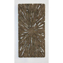 Walls Living Room Wall Decor - 1" x 12" x 24" Brown, Long Square, Rotten Wood - Wall Decor HomeRoots