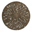 Walls Living Room Wall Decor - 1" x 14" x 14" Brown, Round, Rotten Wood - Wall Decor HomeRoots