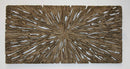 Walls Living Room Wall Decor - 1" x 16" x 32" Brown, Long Square, Rotten Wood - Wall Decor HomeRoots
